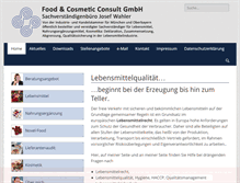 Tablet Screenshot of food-consult.eu